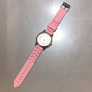 🌕Pink rainbow cute simple Watch